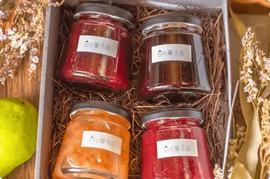 余市産フルーツを使用した季節の無添加ジャム4種を詰め合わせた瓶入りセット